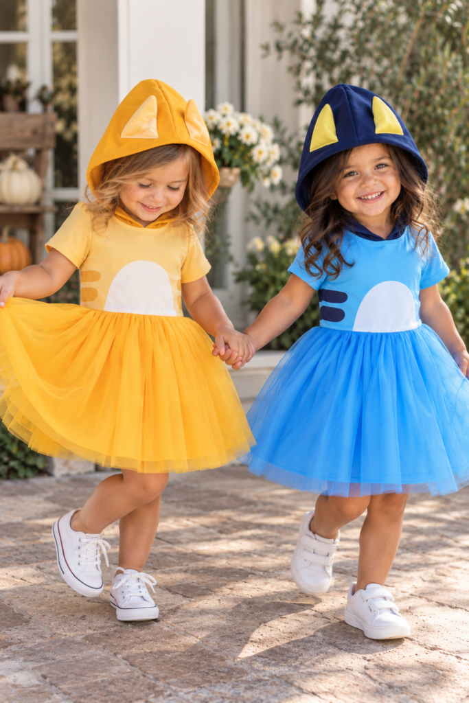 Bluey & Bingo Puppy Pals Hooded Tutu Dress Collection