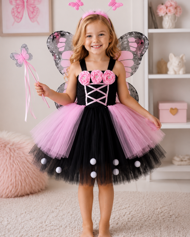 Blushing Butterfly Dreams Tutu Dress & Accessory Set