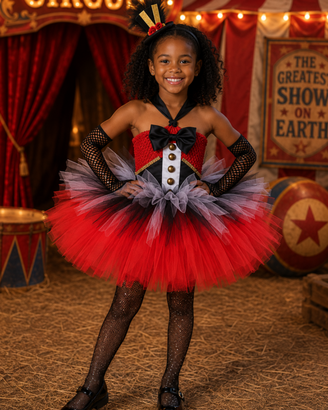 Big Top Darling Ringmaster Tutu Dress & Hat Set