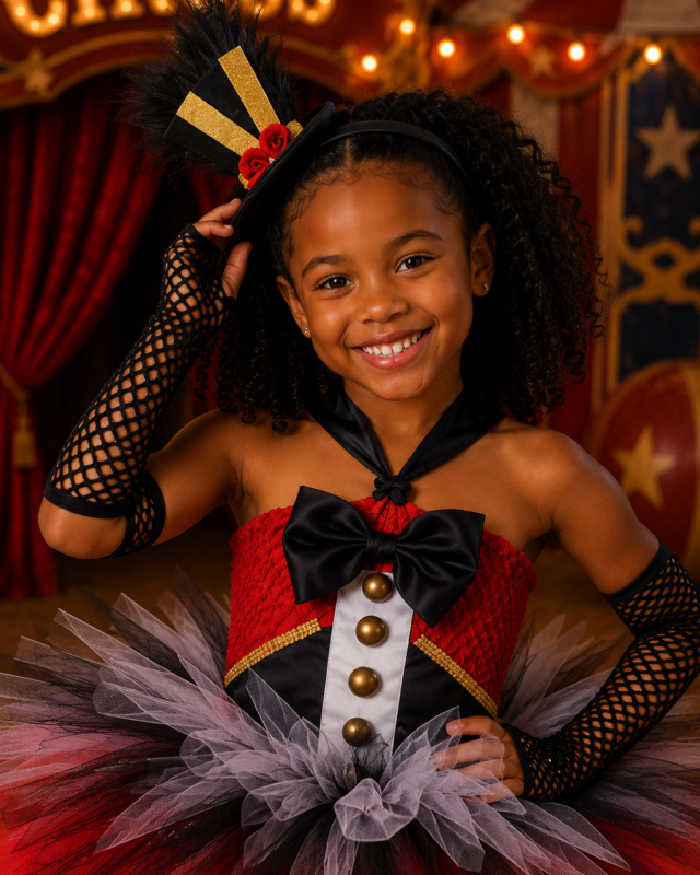 Big Top Darling Ringmaster Tutu Dress & Hat Set