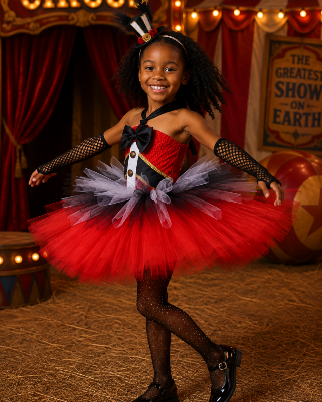Big Top Darling Ringmaster Tutu Dress & Hat Set