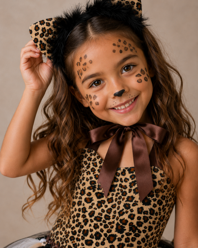 Wild at Heart Safari Cheetah Twirl Dress Set