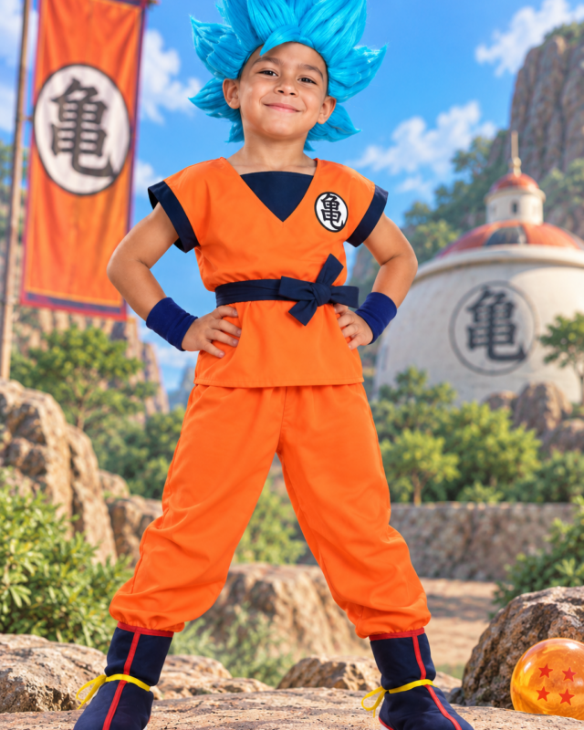 Goku Super Saiyan Blue Ultimate Warrior Costume Set