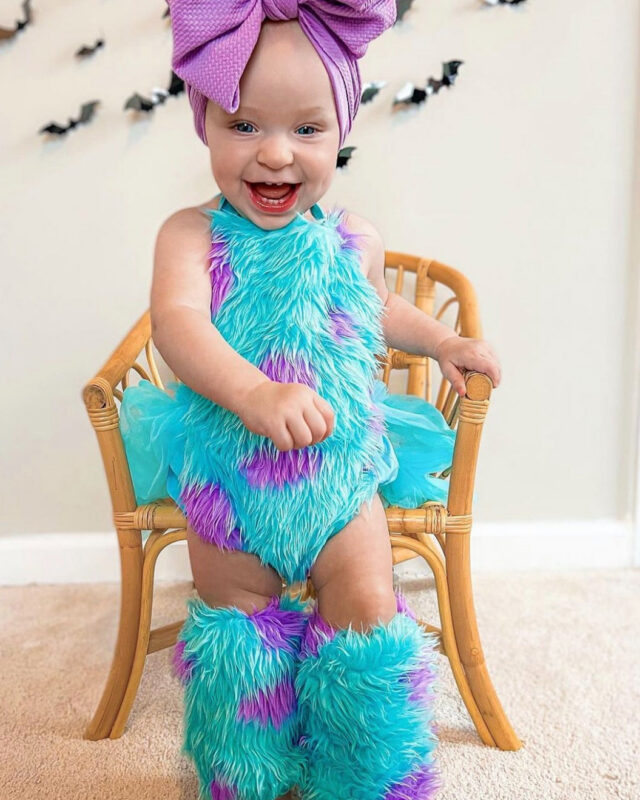 Sully's Monster Cuddles Baby Romper & Leg Warmer Set
