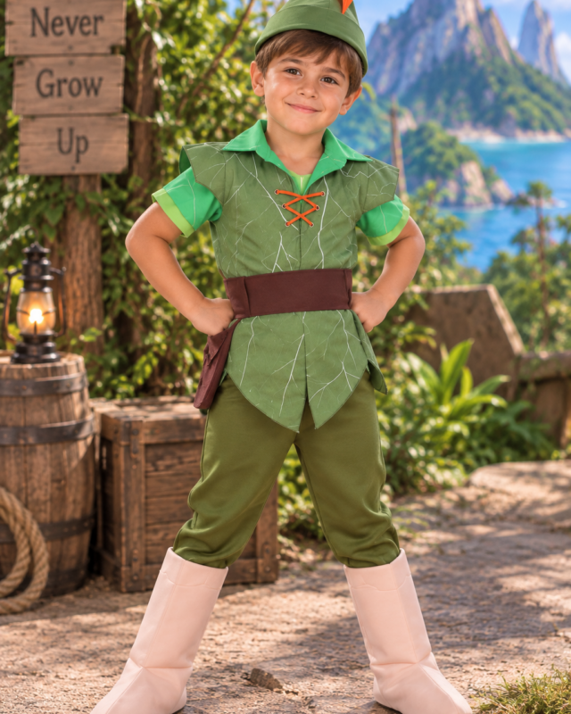 Peter Pan Neverland Adventure Boys Costume & Accessory Set