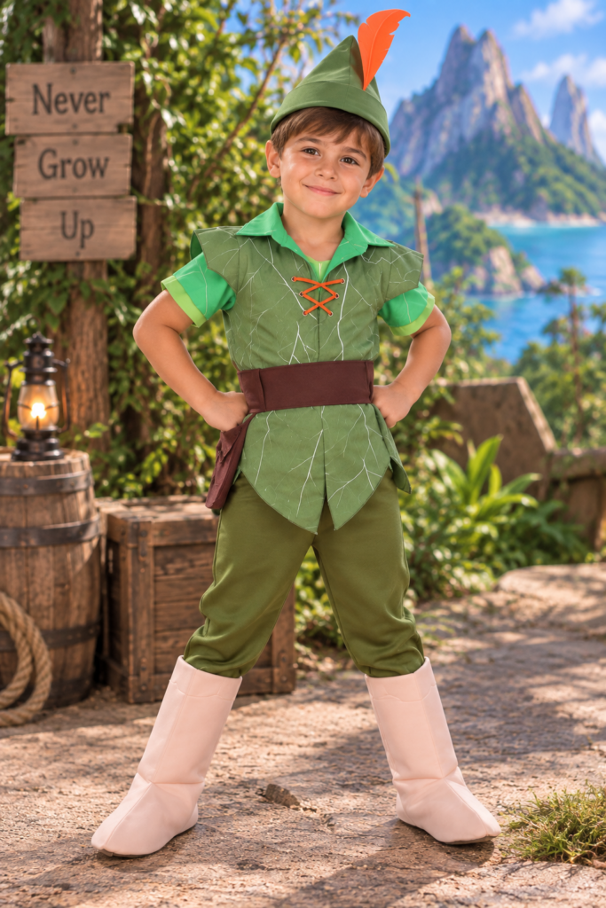 Peter Pan Neverland Adventure Boys Costume & Accessory Set