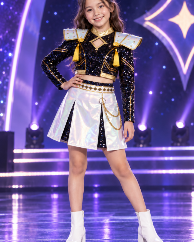 Zoey KPop Demon Hunters Golden Idol Girls Costume & Accessory Set