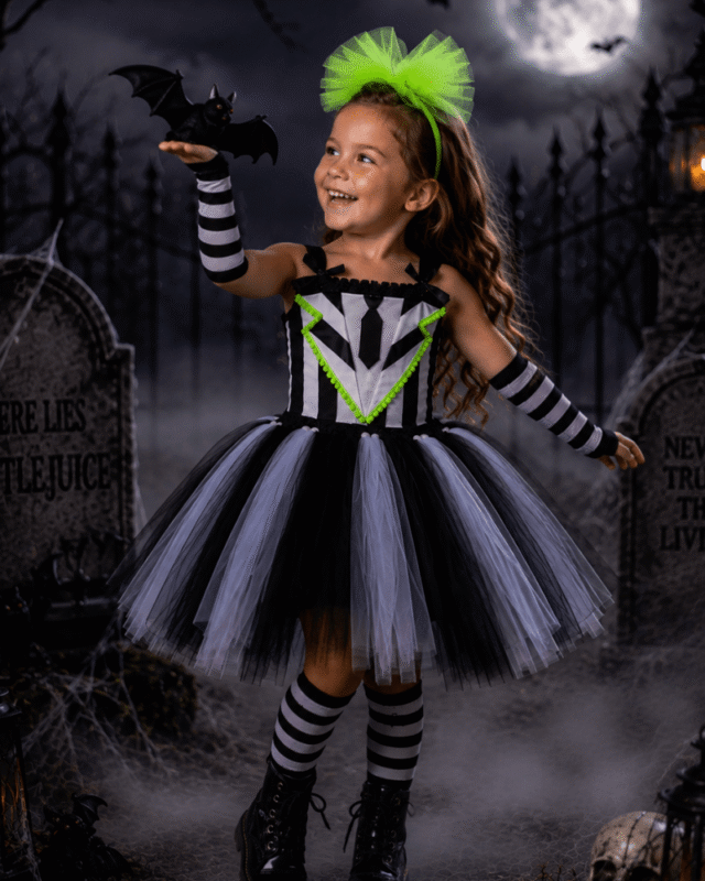 Beetlejuice Strange & Unusual Tutu Dress & Accessory Set