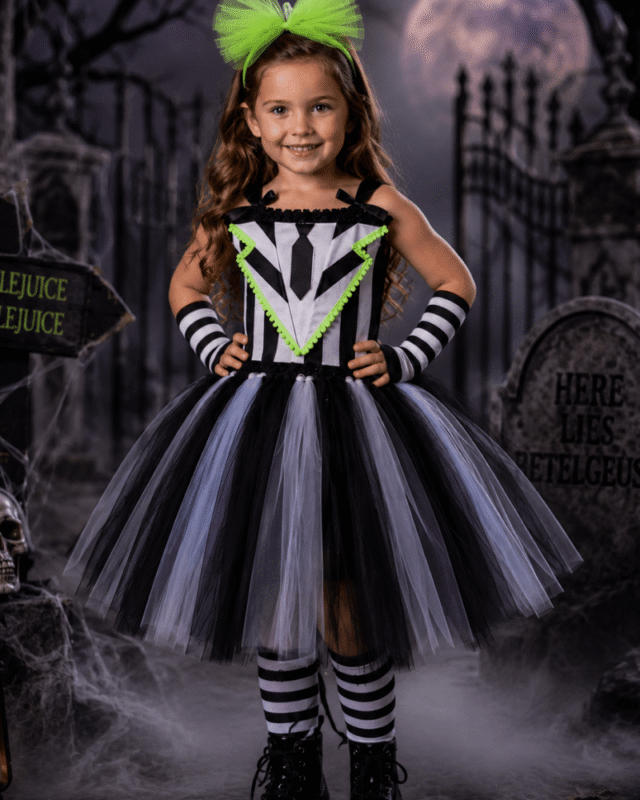 Beetlejuice Strange & Unusual Tutu Dress & Accessory Set