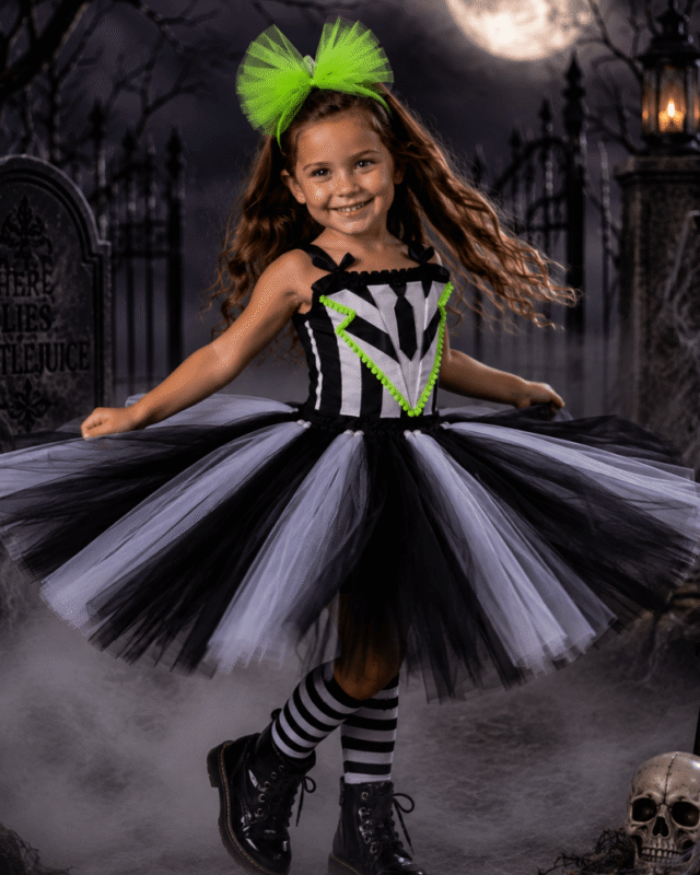 Beetlejuice Strange & Unusual Tutu Dress & Accessory Set