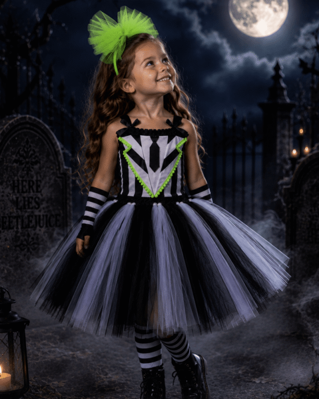 Beetlejuice Strange & Unusual Tutu Dress & Accessory Set