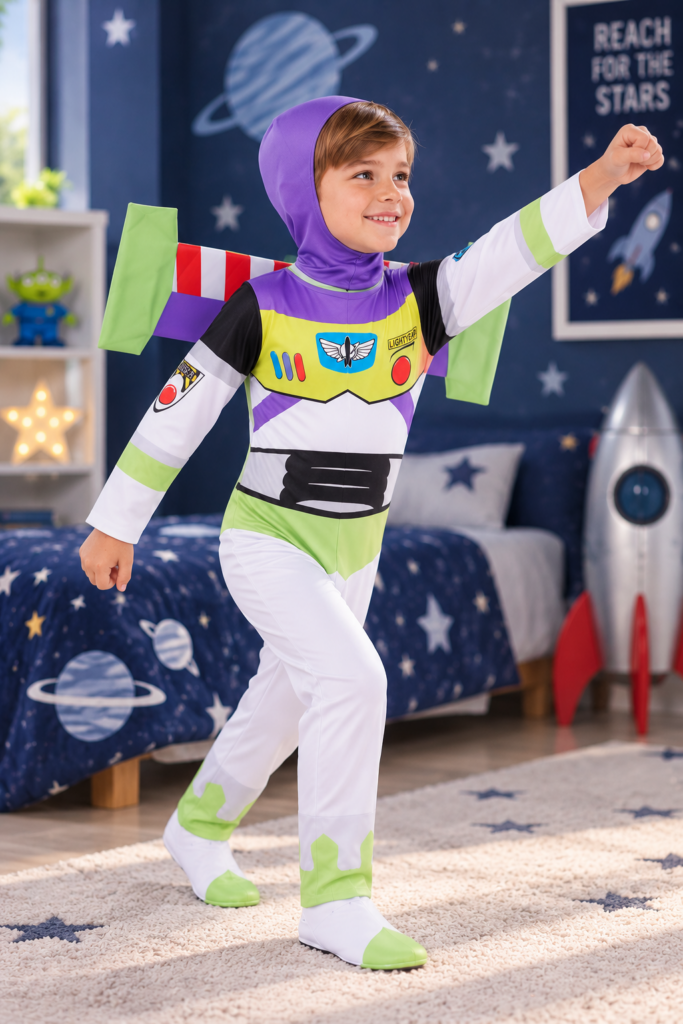 Buzz Lightyear Toy Story Space Ranger Adventure Boys Costume & Wing Set