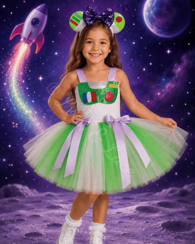 Buzz's Galactic Ranger Tutu Dress & Mouse Ear Headband Set