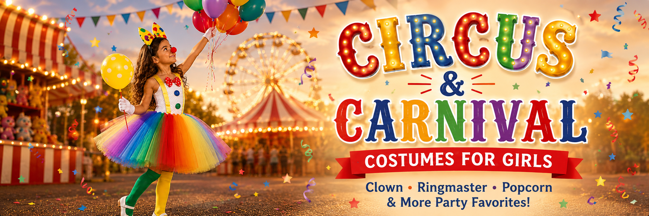 Circus and carnival costumes for girls