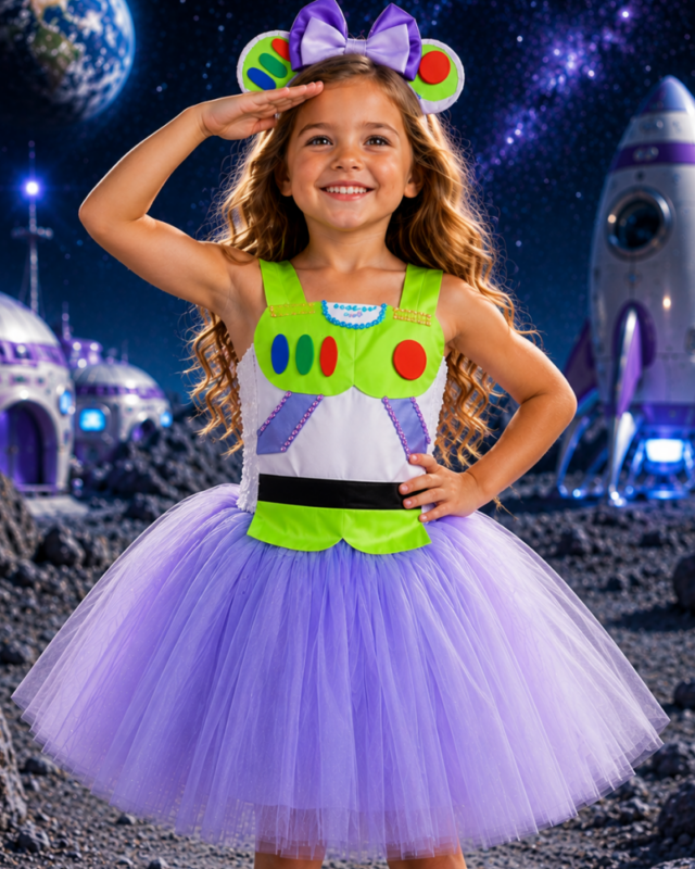 Galaxy Ranger Twirl Dress & Headband Set