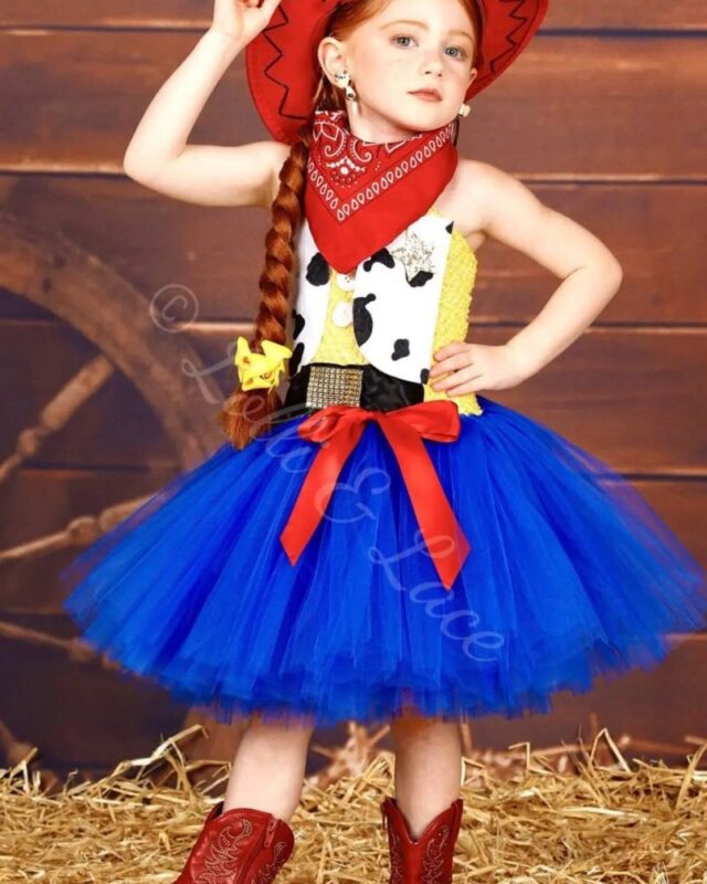 Jessie's Roundup Rodeo Tutu Dress, Hat & Bandana Set