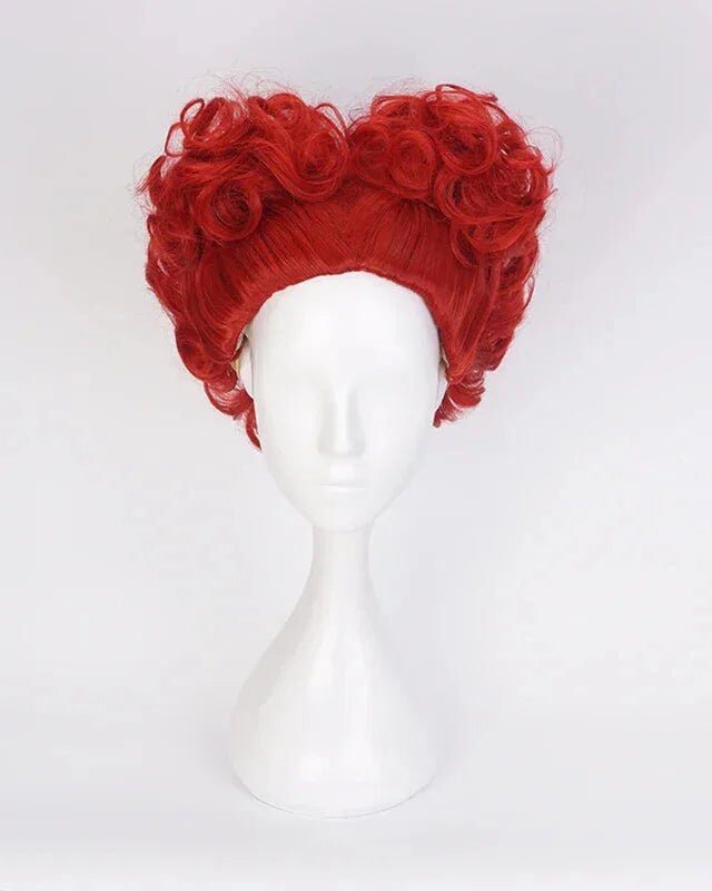Royal Red Curly Costume Wig