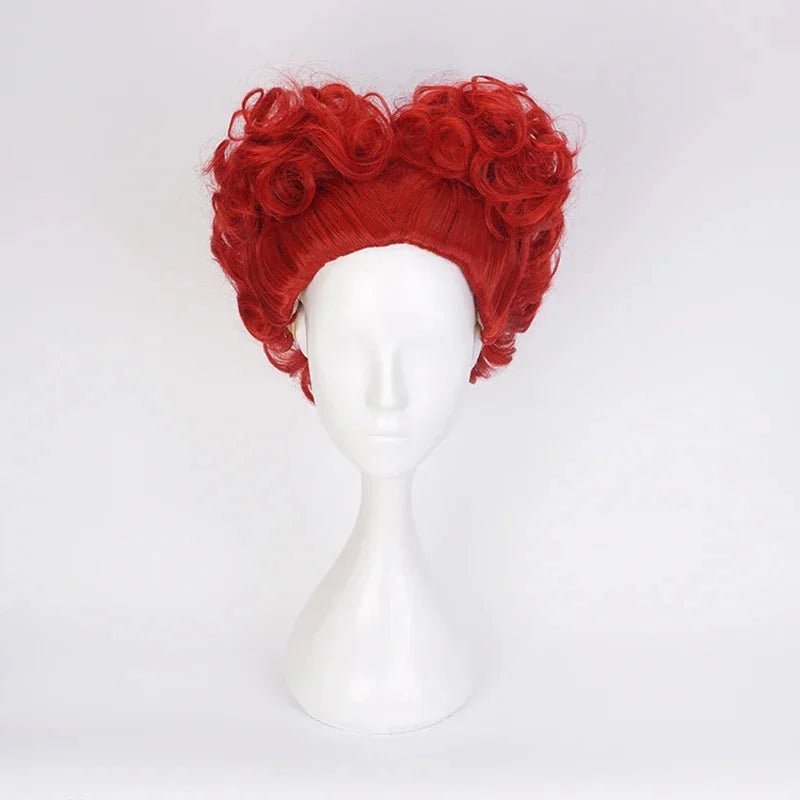 Royal Red Curly Costume Wig