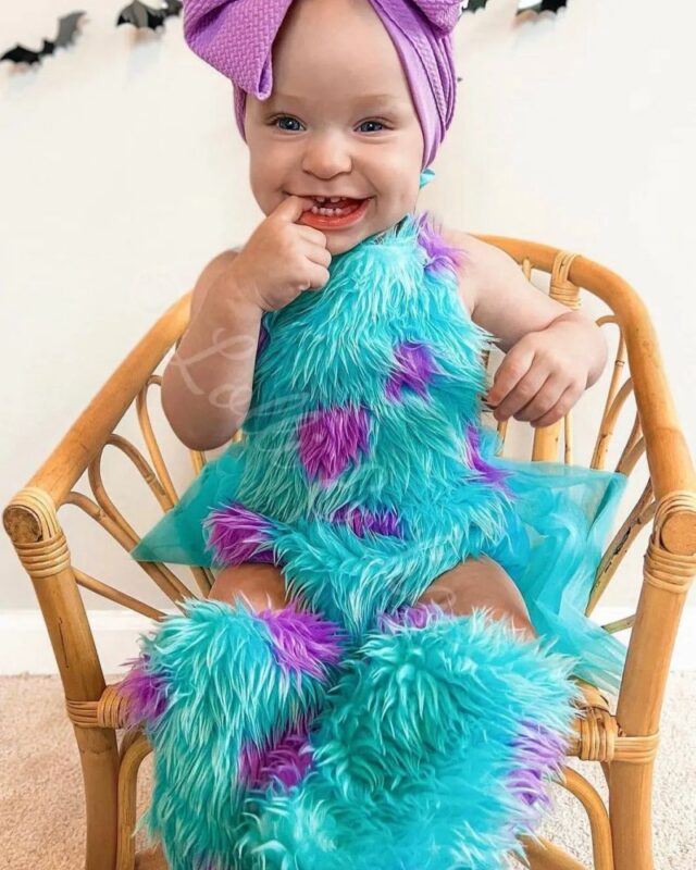 Sully's Monster Cuddles Baby Romper & Leg Warmer Set